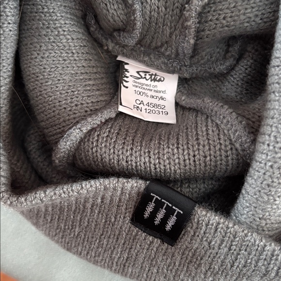 Sitka Grey Knit Beanie - large - Picture 2 of 3